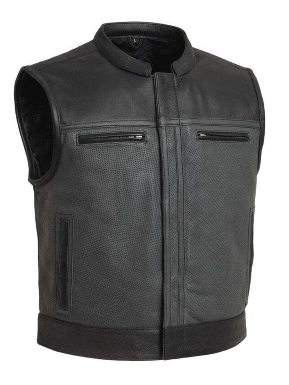 Gotham Hide Perforated Men's Leather Vest